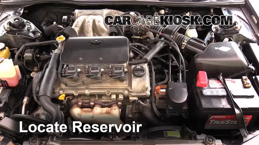 1998 Toyota Camry XLE 3.0L V6 Líquido limpiaparabrisas Agregar líquido